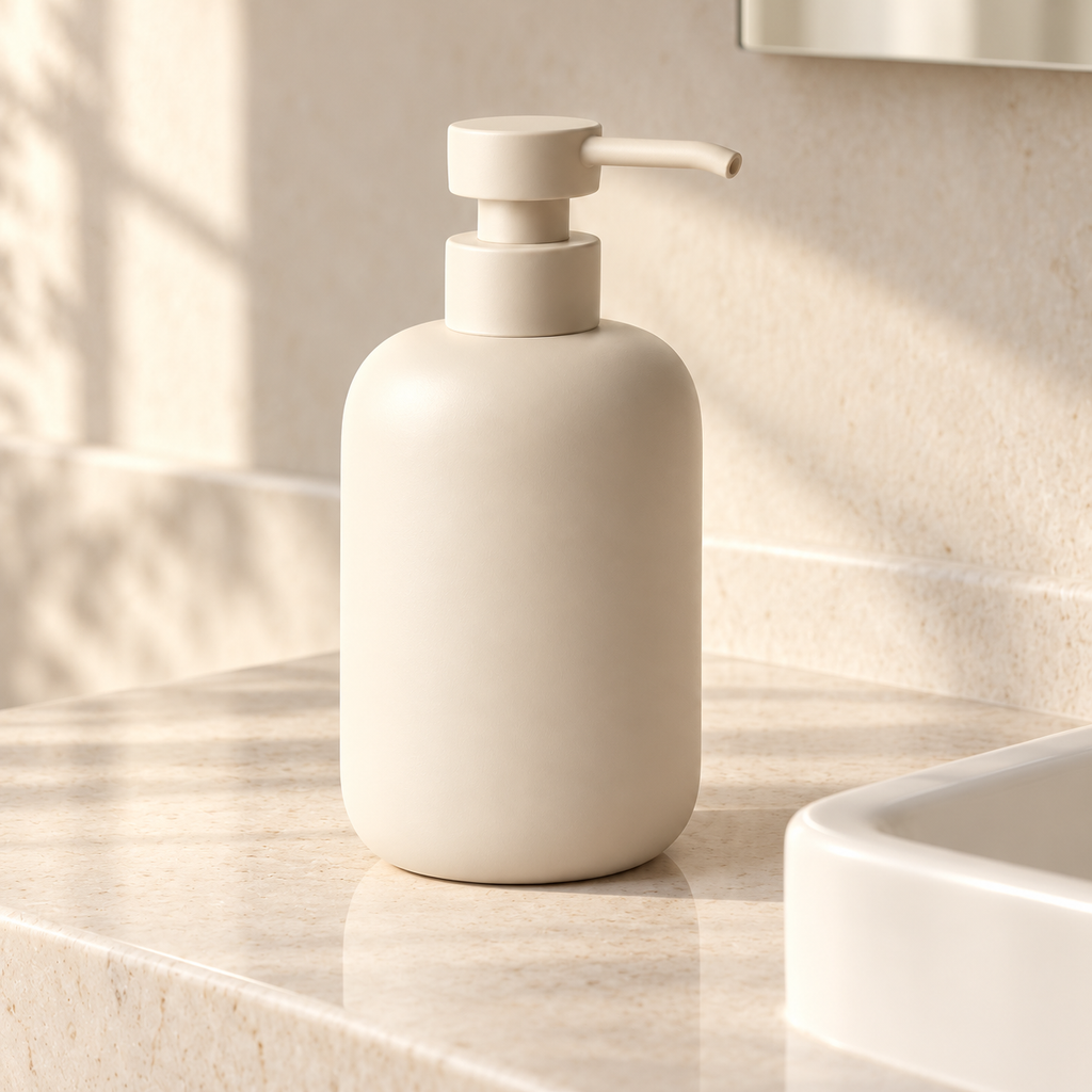 Countertop Soap Dispenser — bathroom setting