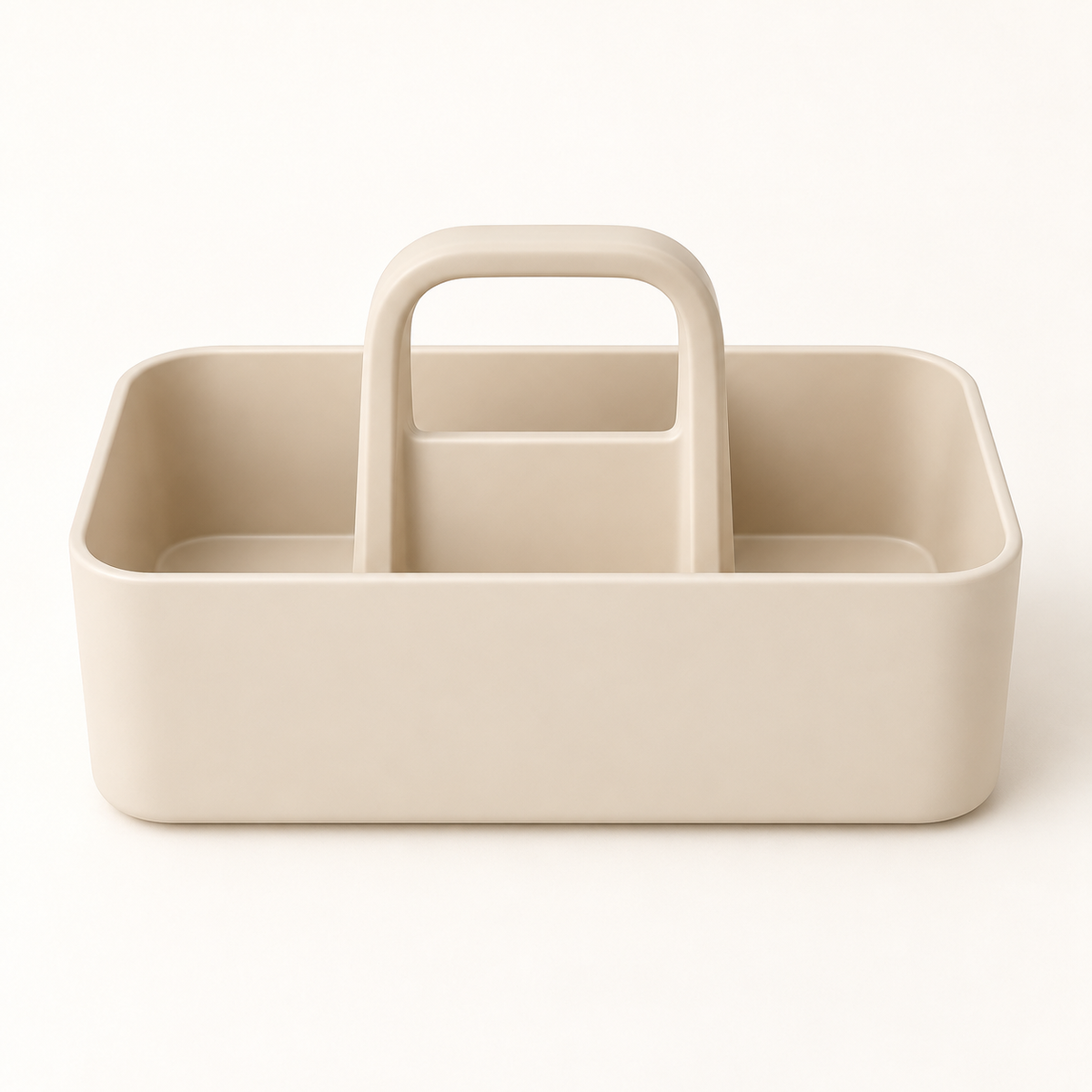 Front view of ivory carry caddy