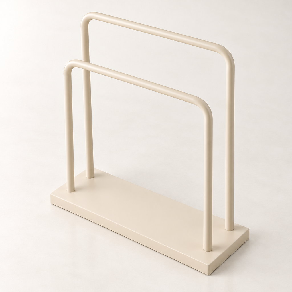 Freestanding Towel Rack — elevated view