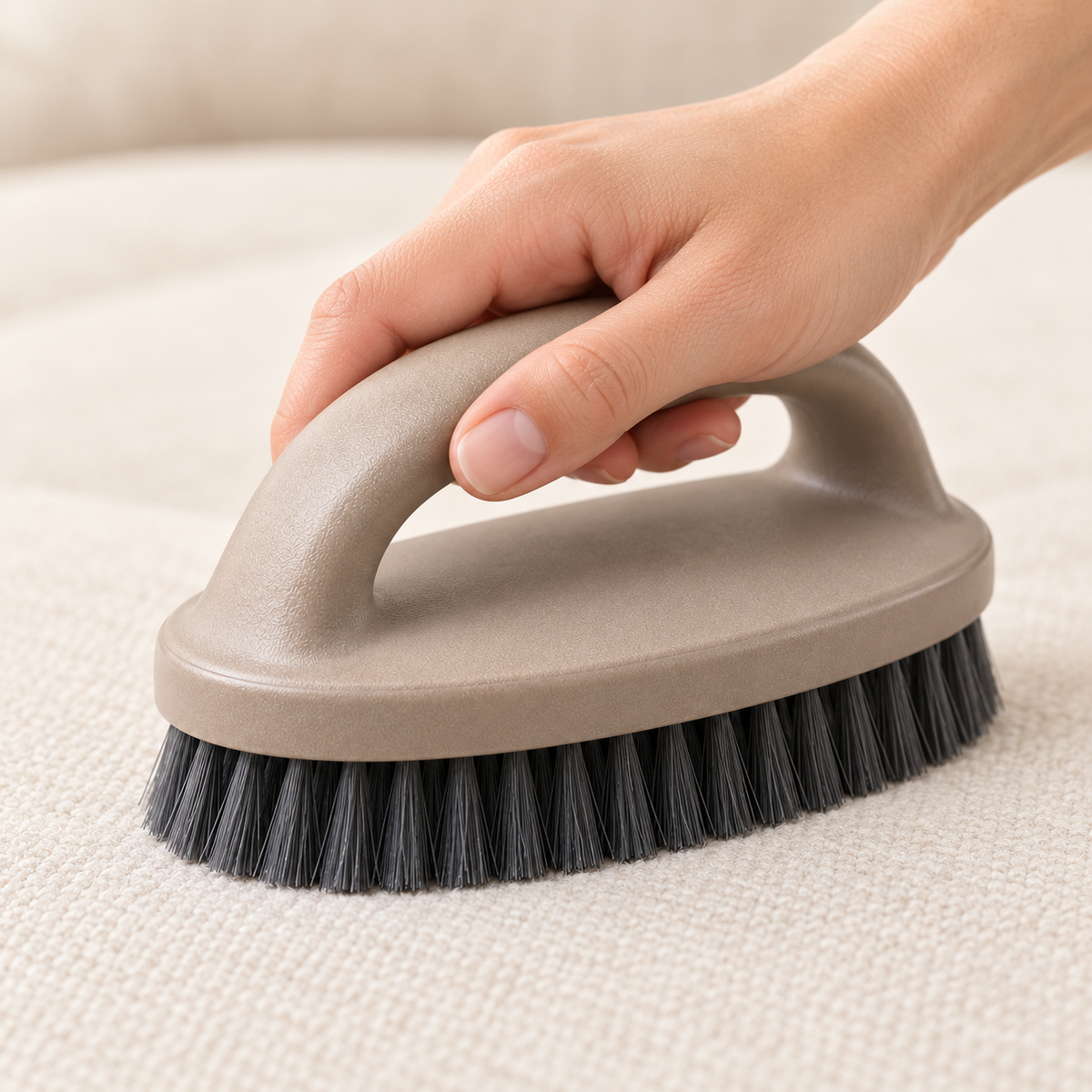 handheld upholstery brush — product use detail 4