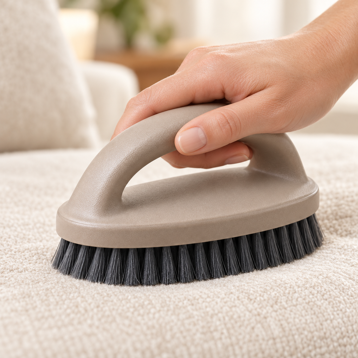 handheld upholstery brush — product use detail 5