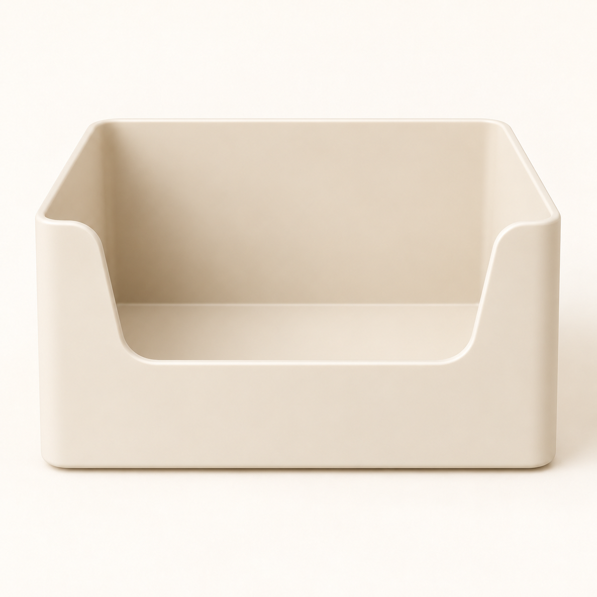 Open front storage bin product view 2